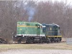 Ohio South Central Railroad (OCSR) 104 & 4537